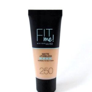 Make up Fit me Maybelline Matte + Poreless 30ml Sun Beige 250 - Miss Beauty shop