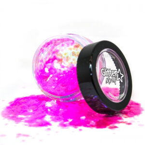 Glitter για πρόσωπο,μαλλιά και σώμα Glitter me up Paint Glow Ρόζ - Miss Beauty shop
