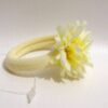 Λαστιχάκι για τα μαλλιά με λευκό λουλούδι - Miss Beauty shop